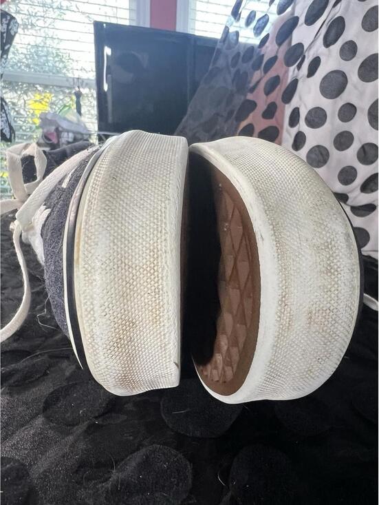 VANS Old Skool Dark Navy  Blue/Blue/White Suede Canvas Skate Shoes Men's Size 12 - Picture 14 of 15